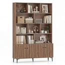 Bookshelf with 4 Doors and 2 Anti-Tipping Kits for Home Office by DirectDeals