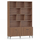 Bookshelf with 4 Doors and 2 Anti-Tipping Kits for Home Office by LJGDeals