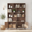 Bookshelf with 4 Doors and 2 Anti-Tipping Kits for Home Office by DirectDeals