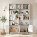 Bookshelf with 4 Doors and 2 Anti-Tipping Kits for Home Office by LJGDeals