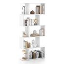 5-Tier Bookshelf with Anti-Toppling Device for Living Room Home Office-Rustic Brown by DirectDeals