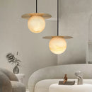 Borra Round Alabaster Pendant Light