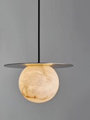 Alabaster Saturn Pendant Light