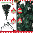 5' Upsidedown Premium Artificial Christmas Tree with Solid Metal Stand, Festive Indoor and Outdoor Decoration