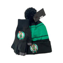Boston Celtics Winter Hat & Gloves Gift Set by Dynasty Sports & Framing
