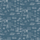 Boston Wallpaper by The Bright Leaf Design