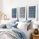 Trendy Neutral Art Set of 3 William Morris Decor by Wall Art Set