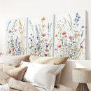 Wildflower Colorful Trendy Wall Art Poster Decor by Wall Art Set