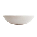 Botticino Beige Marble Natural Stone Oval Vessel Bathroom Sink Honed Finish 16 In X 20.5 In