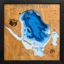 Bowstring Lake in Itasca County, Minnesota by Horn Dog Maps