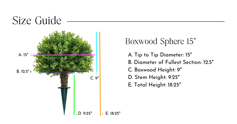 Lifelike Boxwood Sphere
