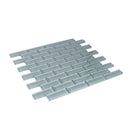 Stone Blue 12x12 Glossy Brick Glass Mosaic Tile (5 pack, 4.92 sq ft/case) by Apollo Tile