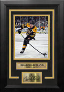 Brad Marchand in Action Boston Bruins 8" x 10" Framed Hockey Photo with Engraved Autograph by Dynasty Sports & Framing