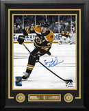 Brad Marchand Slapshot Boston Bruins Autographed 16" x 20" Framed Hockey Photo by Dynasty Sports & Framing
