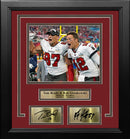 Tom Brady & Rob Gronkowski Super Bowl LV Tampa Bay Buccaneers 8x10 Framed Photo Engraved Autographs by Dynasty Sports & Framing
