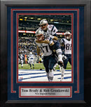 Tom Brady & Rob Gronkowski New England Patriots 8" x 10" Framed Football Photo by Dynasty Sports & Framing