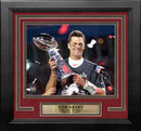 Tom Brady Super Bowl Champions Lombardi Trophy Tampa Bay Buccaneers 8" x 10" Framed Football Photo by Dynasty Sports & Framing