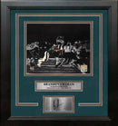 Brandon Graham Sacks Tom Brady Philadelphia Eagles 8x10 Blackout Framed Photo & Engraved Autograph by Dynasty Sports & Framing
