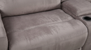 Branson Zero Slate 6-Piece Dual Power Reclining Modular Sectional with Storage Console by Ornate Furniture
