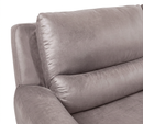 Branson Zero Slate 6-Piece Dual Power Reclining Modular Sectional with Storage Console by Ornate Furniture