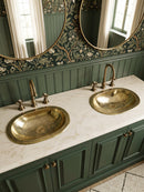 Brass Oval Bathroom Sink