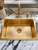 Unlacquered Brass Kitchen Sink - Custom Sink