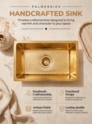 Unlacquered Brass Kitchen Sink - Custom Sink