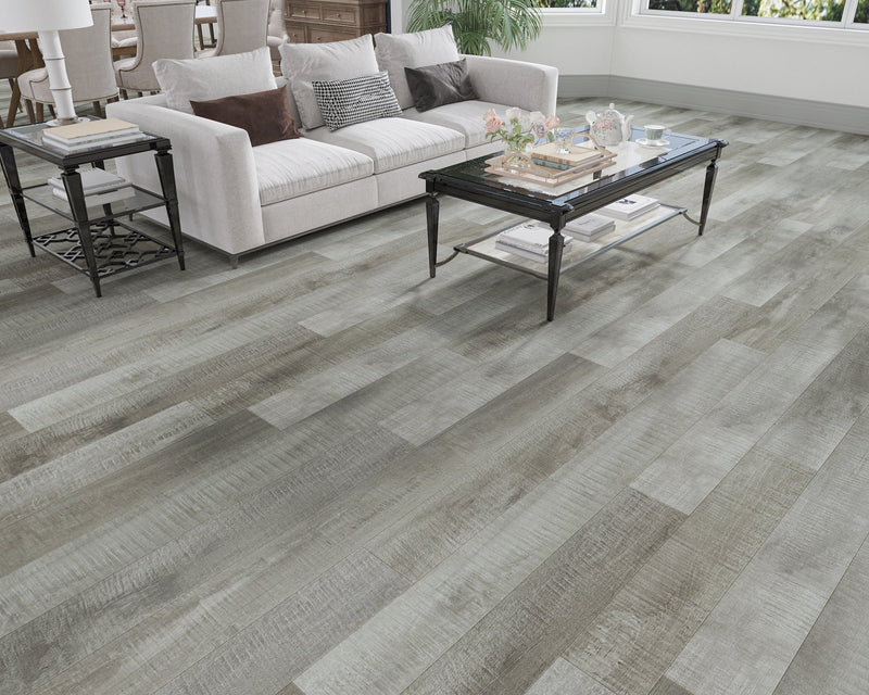 Brave Nickel Embossed Matte 7.75"x48" Waterproof Laminate Flooring 14mm - Sum