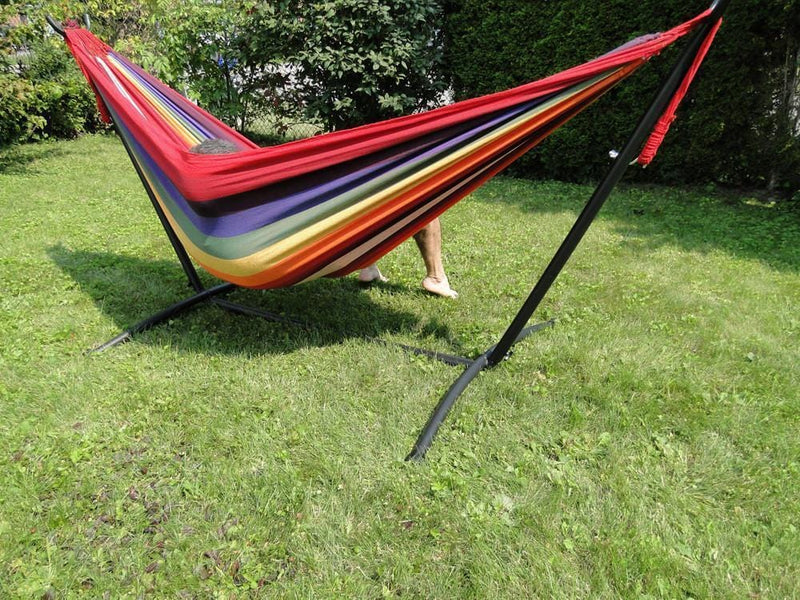 Brazilian Double Hammock with Universal Stand