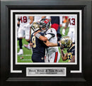Drew Brees and Tom Brady 8" x 10" Framed Quarterback Legends Football Photo by Dynasty Sports & Framing