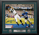 Brent Celek Touchdown v. Giants Philadelphia Eagles Autographed 16" x 20" Framed Football Photo by Dynasty Sports & Framing