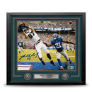 Brent Celek Touchdown v. Giants Philadelphia Eagles Autographed 16" x 20" Framed Football Photo by Dynasty Sports & Framing