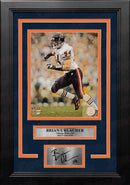 Brian Urlacher in Action Chicago Bears 8" x 10" Framed Football Photo with Engraved Autograph by Dynasty Sports & Framing