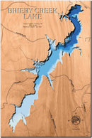 Briery Creek Lake in Prince Edward County, Virginia by Horn Dog Maps