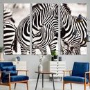 Brilliant Zebra Photography Art Canvas Print Black and White by MyGreatCanvas | Canvas Wall Art Prints | Photo Prints & Wall Decor