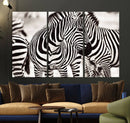 Brilliant Zebra Photography Art Canvas Print Black and White by MyGreatCanvas | Canvas Wall Art Prints | Photo Prints & Wall Decor