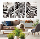 Brilliant Zebra Photography Art Canvas Print Black and White by MyGreatCanvas | Canvas Wall Art Prints | Photo Prints & Wall Decor