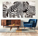 Brilliant Zebra Photography Art Canvas Print Black and White by MyGreatCanvas | Canvas Wall Art Prints | Photo Prints & Wall Decor