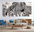 Brilliant Zebra Photography Art Canvas Print Black and White by MyGreatCanvas | Canvas Wall Art Prints | Photo Prints & Wall Decor