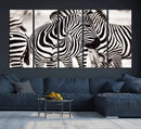 Brilliant Zebra Photography Art Canvas Print Black and White by MyGreatCanvas | Canvas Wall Art Prints | Photo Prints & Wall Decor