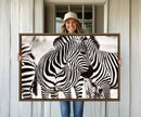 Brilliant Zebra Photography Art Canvas Print Black and White by MyGreatCanvas | Canvas Wall Art Prints | Photo Prints & Wall Decor
