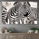 Brilliant Zebra Photography Art Canvas Print Black and White by MyGreatCanvas | Canvas Wall Art Prints | Photo Prints & Wall Decor