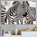 Brilliant Zebra Photography Art Canvas Print Black and White by MyGreatCanvas | Canvas Wall Art Prints | Photo Prints & Wall Decor