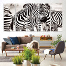 Brilliant Zebra Photography Art Canvas Print Black and White by MyGreatCanvas | Canvas Wall Art Prints | Photo Prints & Wall Decor