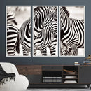 Brilliant Zebra Photography Art Canvas Print Black and White by MyGreatCanvas | Canvas Wall Art Prints | Photo Prints & Wall Decor