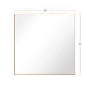 Reflections Sleek Modern Black Aluminum Framed Wall Mirror