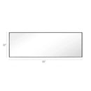 Reflections Sleek Modern Black Aluminum Framed Wall Mirror