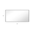 Reflections Sleek Modern Black Aluminum Framed Wall Mirror