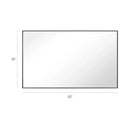 Reflections Sleek Modern Black Aluminum Framed Wall Mirror