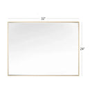 Reflections Sleek Modern Black Aluminum Framed Beveled Wall Mirror